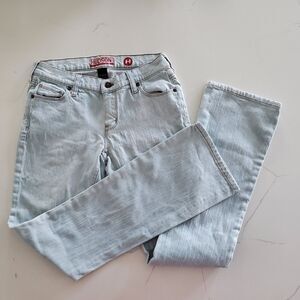 New York & Co Women's Jeans Size 2 Blue Light Wash Low Rise Bootcut 2% Spandex